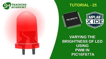 Fading LED using PWM in PIC16F877A microcontroller