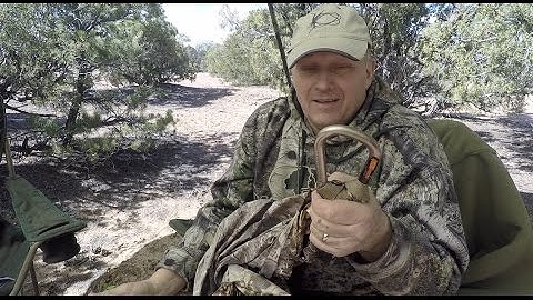 No Cord Hammock Hang - Poncho makes into Hammock - Carabiner use