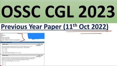 OSSC CGL 11/10/2022 MATH Questions Discussion | OSSC CGL 2021 math paper analysis | OSSC CGL 2023