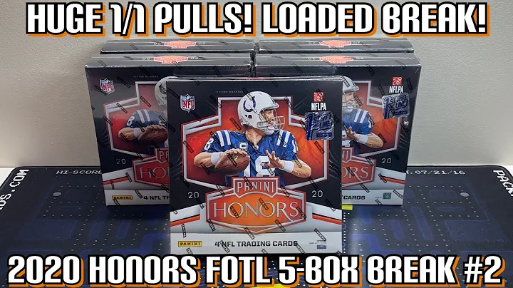 *SEVERAL HUGE 1/1 PULLS! LOADED BREAK!* 2020 Panini Honors Football FOTL 5-Box Half Case Break #2