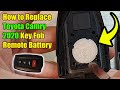 How to Replace Car Key Fob Remote Battery for Toyota Camry 2020 to 2023