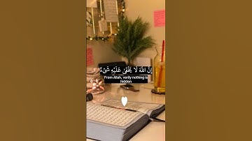 إن الله لا يخفى عليه شيء في الأرض ولا في السماء. ماتيسر من سورة ال عمران بصوت القارئ عبد الرحمن مسعد