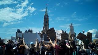More of the Anti racism, anti police brutality rally in Ottawa