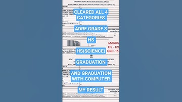 ADRE RESULT CLEARED ALL 4 CATEGORY OF GRADE 3 EXAM 📚 🙏#adre #adregrade3 #assamdirectrecruitmentexam