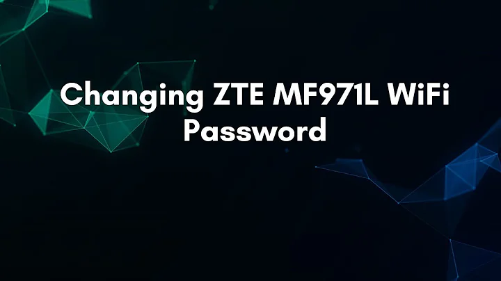 Changing ZTE MF971L WiFi Password