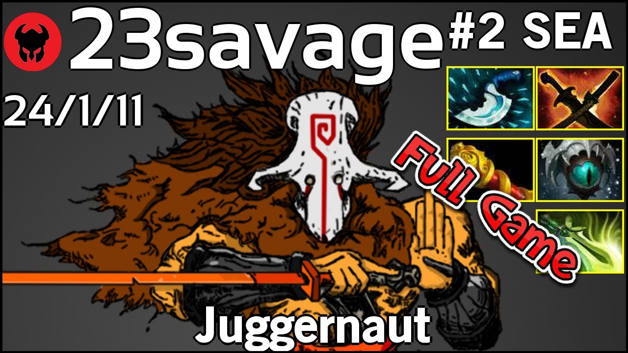 23savage plays Juggernaut!!! Dota 2 Full Game 7.20