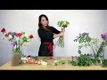 How to make a mixed flower bouquet