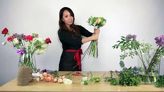 Universal method to create any mixed bouquet.
