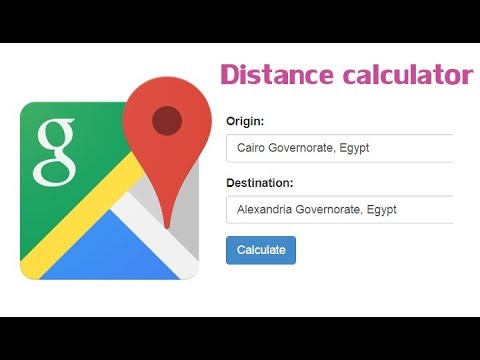 calculate distance between two points google maps