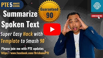 Listening Summarize Spoken Text (SST) 90 Strategy