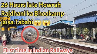 INSANE!!26 HOURS LATE 😱😱😱 Howrah Rajdhani + Poorva+Duronto attacks at 130 kmph - Indian Railways