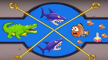 Save the fish Fishdom /Pull the pin game /ios android gameplay Walkthrough levels 2500-2510 Part#160