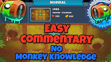 Bloonarius Normal Tutorial || No Monkey Knowledge || Logs - BTD6