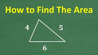 AWESOME Area Formula For TRIANGLES!