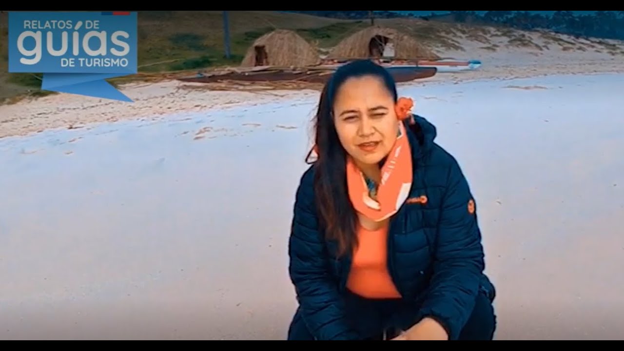 Viajemos con Tamara Rapu por la playa de Anakena - Relatos de Guías