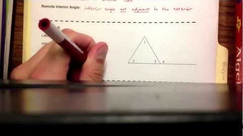4-2 Angle Relationships in Triangles