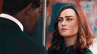 Nick Fury Arrests Carol Scene Anime Version