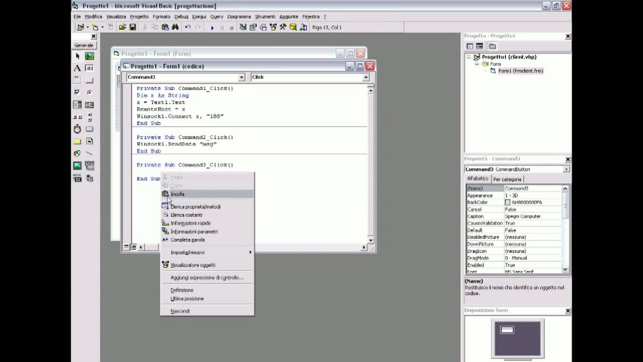 Tutorial base visual basic 6 - Come creare un trojan (parte 1 client ...