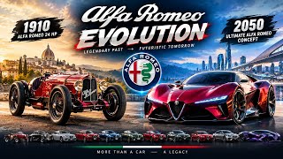 Alfa Romeo Evolution 1910–2050 ❤️🔥 | From Classic Legend to Future Supercar