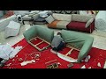 Super fast process of making leather sofa  furniture factory in china