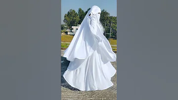 Full White Collation Viral Nikab Shorts Youtubeshorts 