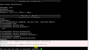 How to disabling password recovery in Cisco IOS.wmv