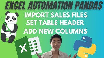 How to use excel files in python using Pandas
