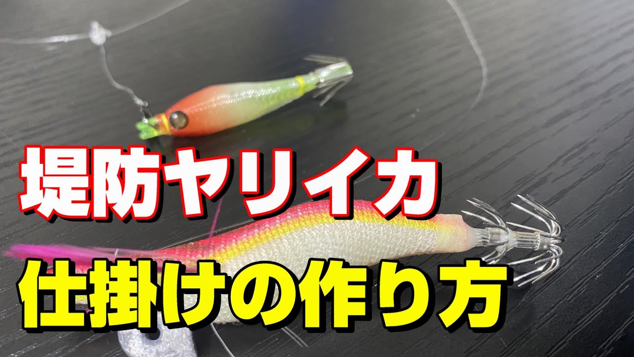 エギとスッテのダブル仕様で釣果アップ！ササイカ釣りにオススメの仕掛けです♪【初心者向け】【61釣目】　#釣り　#エギング　#ヤリイカ