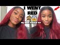 MY HAIR IS RED! My BEST Frontal Yet - Vanlov Hair Tutorial + Care Tips + Review