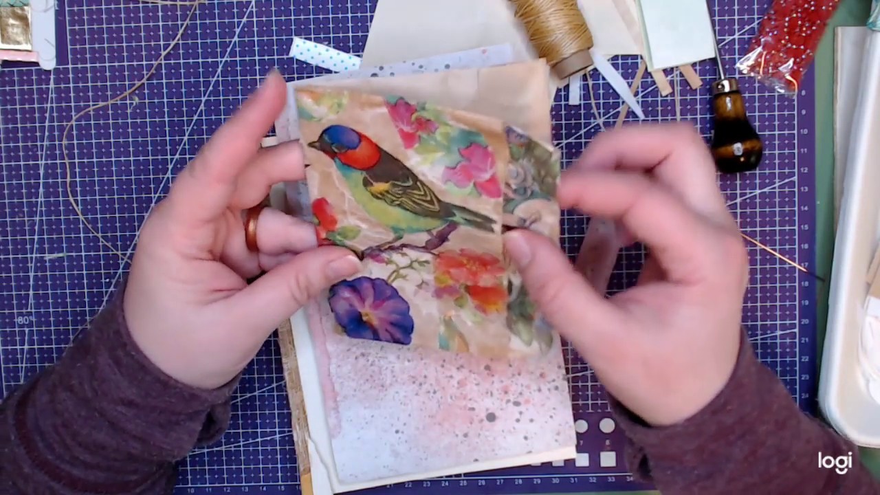 Decoupage Mini Journal Part 1 YouTube