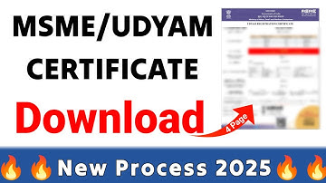 Udyam certificate download | Udyam registration download |msme certificate download | #video #viral