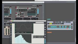 [cycling '74 Max Msp Jitter]Synth Kick Test (Comp&EQ, release)