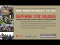 Webinar deepening civic dialogue february 10th 2021