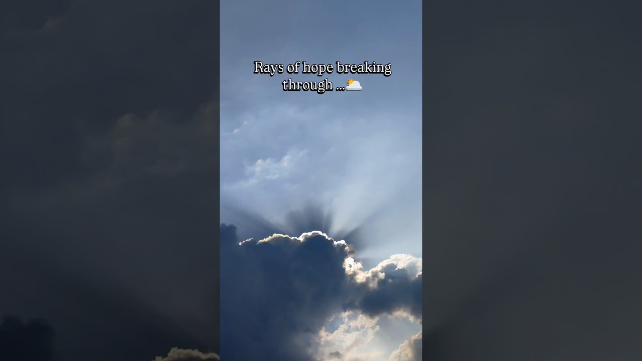 Sun Rays Through Clouds & Mountain Views | Peaceful Sky & Nature Relaxation 