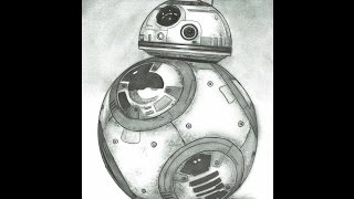 BB8 Star Wars A Dredfunn Mechanical Pencil Drawing