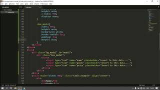 Creating Modal and Make Edit Form in Modal just using Javascript. [PURE JAVASCRIPT BASIC!!!]