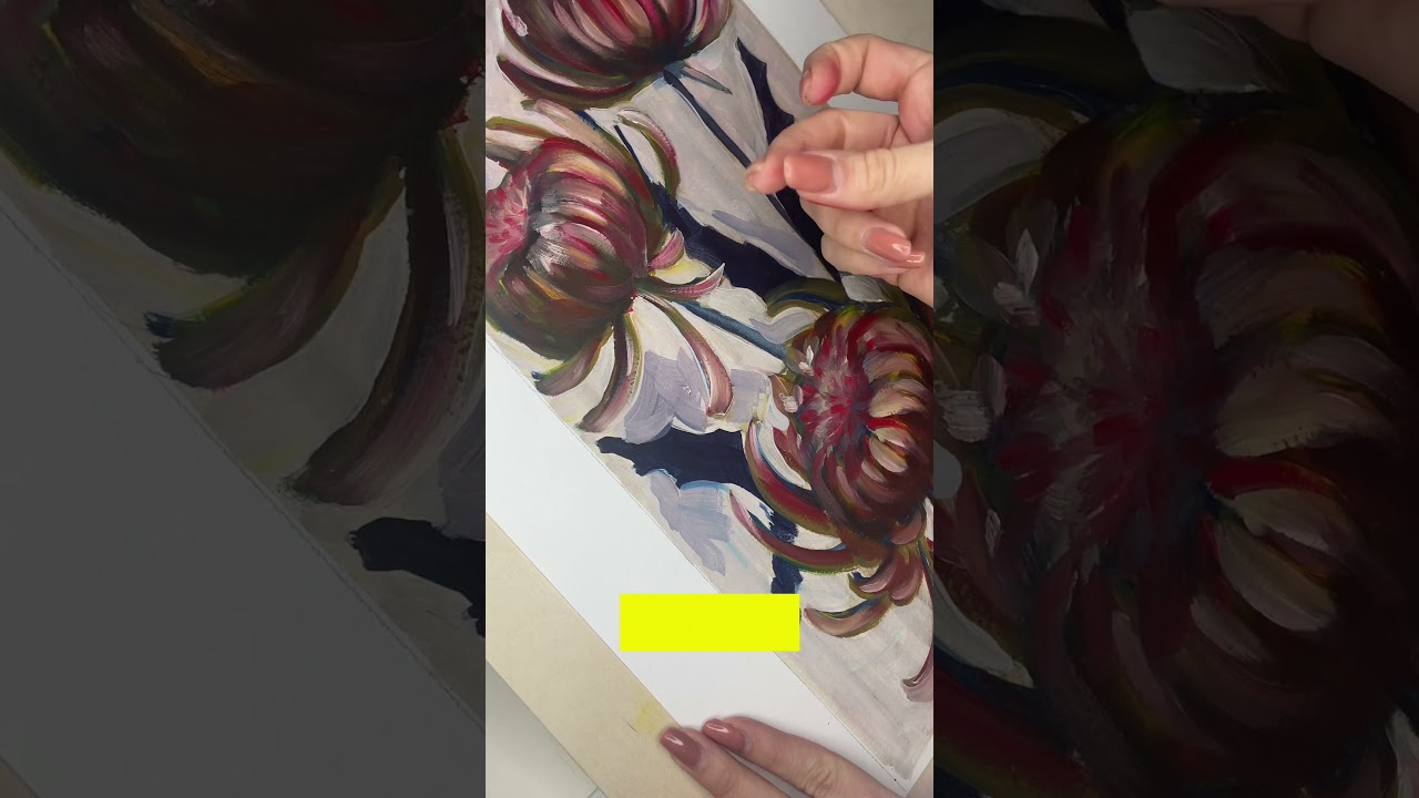 Как долго сохнет масляная краска на холсте? #художник #рисование #арт