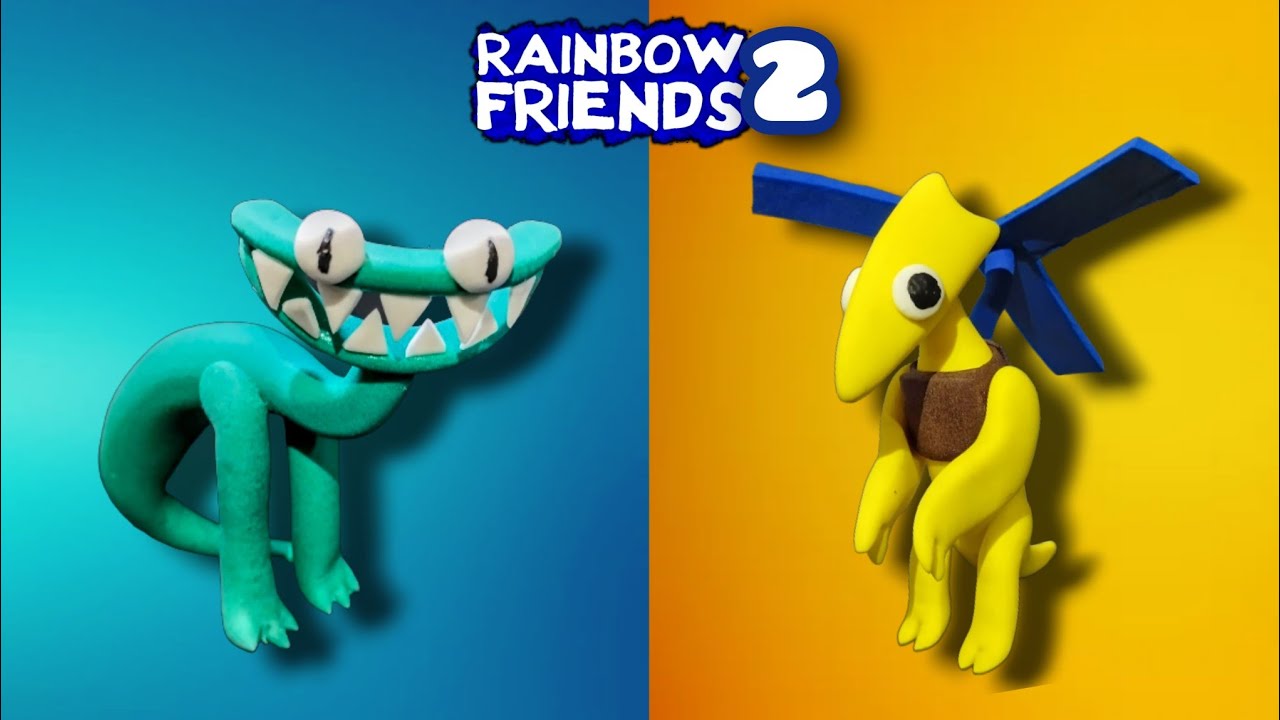 ESCULPIENDO a LOS RAINBOW FRIENDS PRINCIPALES de Plastilina