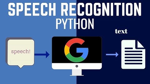Speechrecognition in python