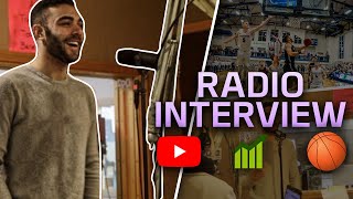 My 1st Radio Interview On Playing College Basketball & Growing On Youtube!