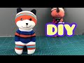 靴下でクマのぬいぐるみを作る方法//家で靴下人形を作る //DIYSockDoll // How to make a teddy bear out of socks