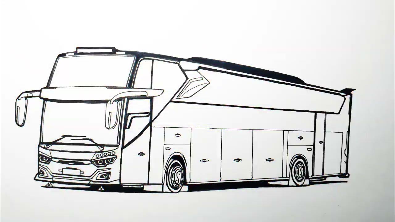 Bus JB 3, Cara Menggambar Bus JB3,Bus TELOLET BASURI - YouTube