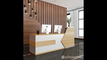 3ds Max Reception counter modelling tutorial video..