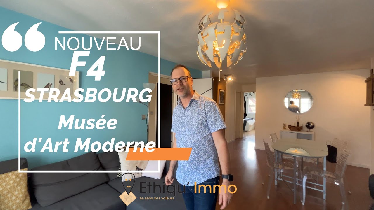 F4 à vendre Strasbourg quartier musée d'Art Moderne