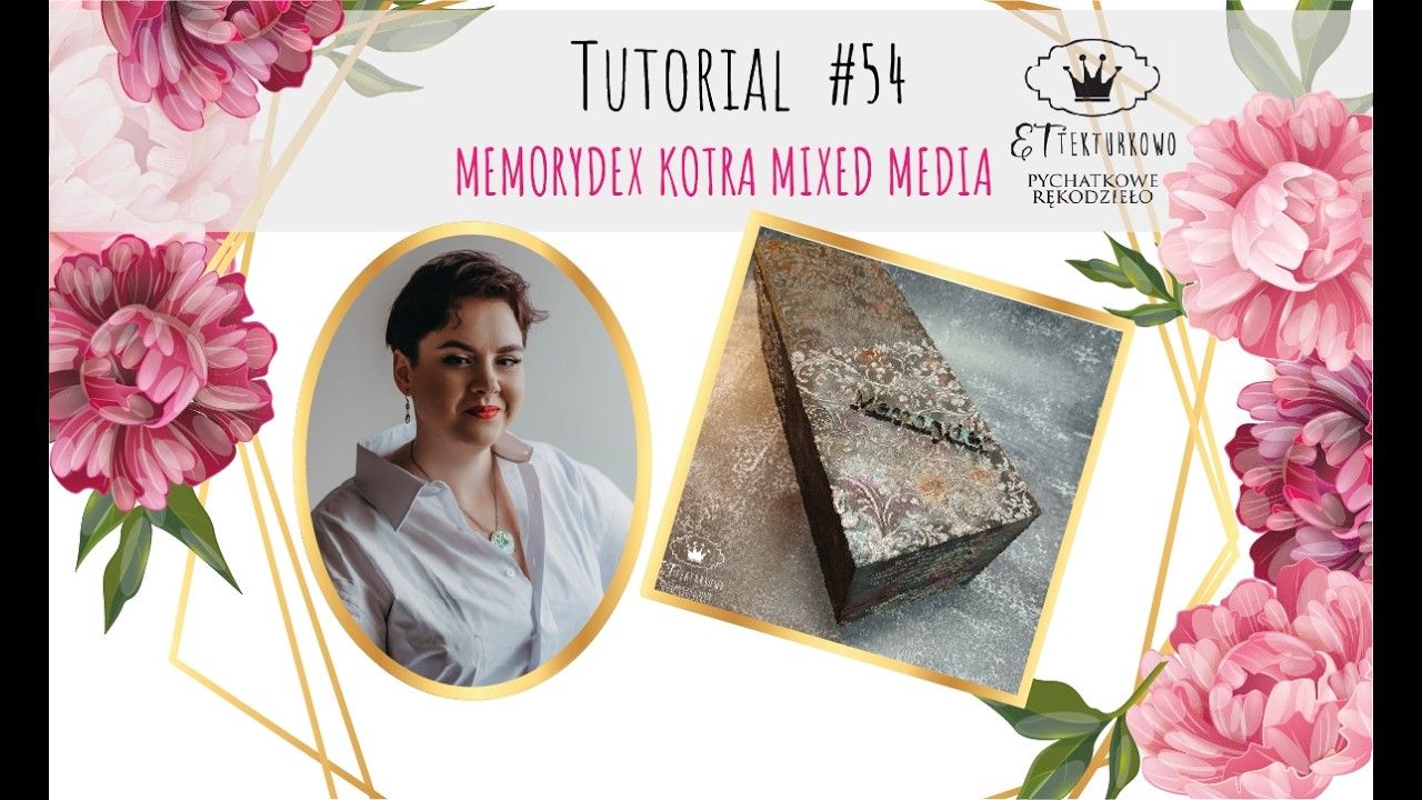 Mixed media Memorydex - jak ozdobić pudełko krok po kroku | Scrapbooking & techniki mediowe #53