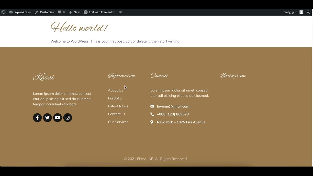 Create a Wedding and Event Planner Website Using Elementor Pro