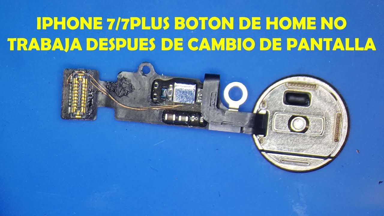 Boton iphone en la pantalla