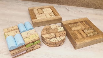 3 DIY Coasters using Wine Corks