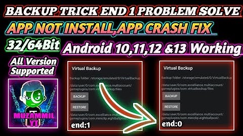 Virtual Backup End 1 Problem Solved 💝|| 8 Ball Pool 🔥Android 10,11,12,13 Working😱 || Muzammil XD