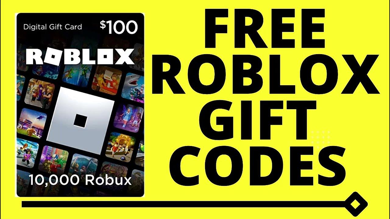 Free Robux Gift Card Codes 2024 = Unused List YouTube